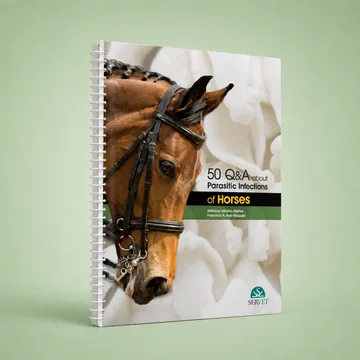 Cover of 50 Q&A about Parasitic Infections of Horses